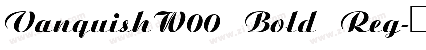 VanquishW00 Bold Reg字体转换